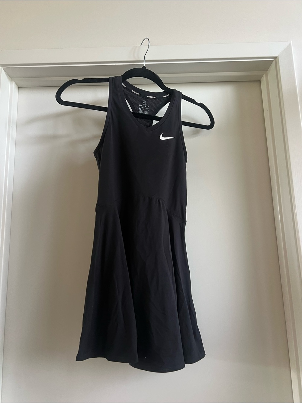Nike Black Girls' Athletic Dress with White Swoosh